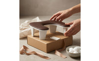 Padded Manicure Hand Rest Inclined Nail Hand Rest Rounded Surface Manicure Armrest Cushion White Base