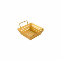 Double Handles Square Fry Basket Commercial Grade Double Handle Food Basket Rustproof Stainless Steel Snack Holder Long-Lasting for Restaurants, Home Cooks, Parties, Barbecue