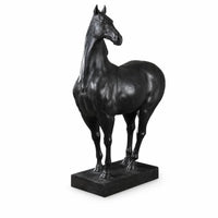 Horse Sculpture Compact Horse Figurine Naturalistic Collectible Figurine for Office, Entryway