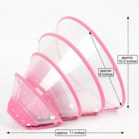 Pet Cone for Dogs and Cats, Transparent Rigid Dog and Cat Cone, Pet Recovery Tool to Prevent Licking After Surgery