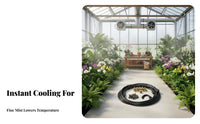 Flexible Tubing Garden Cooling Spray System Simple Installation Low Pressure Misting Line Easy Assembly for DIY Enthusiasts, Greenhouse
