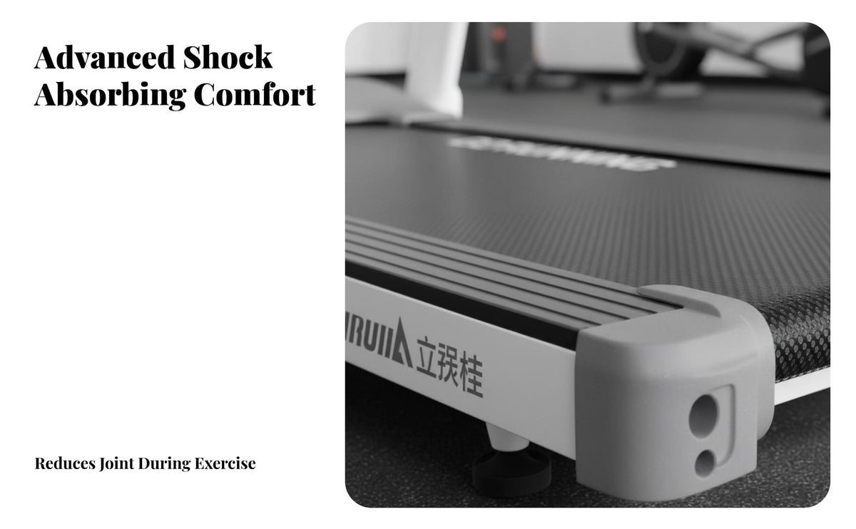 Shock Absorption Foldable Treadmill Quiet Engine Electric Folding Treadmill Safety Key Foldable Running Machine Real-Time Progress Tracking for Seekers, Indoor, Apartment