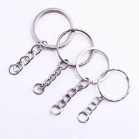 Wholesale Jewelry Accessories Keychain Chain Single Ring Key Ring Lobster Clasp Handmade Material In Stock