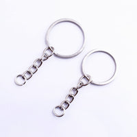 Wholesale Jewelry Accessories Keychain Chain Single Ring Key Ring Lobster Clasp Handmade Material In Stock