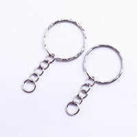 Wholesale Jewelry Accessories Keychain Chain Single Ring Key Ring Lobster Clasp Handmade Material In Stock