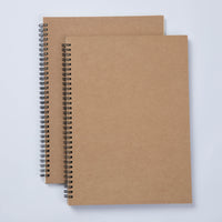 A4 Kraft Cover Notebook for Notes and Sketches