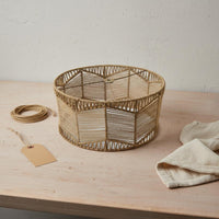 Handwoven Woven Paper Rope Lampshade Airy Weave Design Woven Lamp Shade Easy Installation Natural Fiber Lampshade Sturdy Metal Frame for DIY Enthusiasts