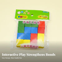 Wooden Geometric Blocks Colorful 3D Geometric Solids Set Smooth and Burr Early Learning Shape Blocks for Children, Preschool, Classroom, Playroom
