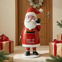 Santa Mailbox Freestanding Mailbox Decoration Outdoor for Porch, Entryway
