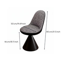 Swivel Dressing Stool Stable Pedestal Base Rotating Makeup Chair Luxurious Chenille Velvet Faux Leather Stool for Bedroom