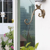 Cast Iron Bird Hook Retro Aesthetic Home Decor Shabby Chic for Entryway, Patio