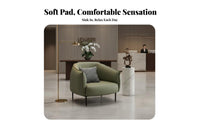 Comfortable spinerest Lowspine support Tub Chair Space-Saving Single Sofa Modern Design Indoor Furniture Minimalist aesthetic for Apartment Dwellers, Homeowners, Living Room, Bedroom, Balcony, Reception Area