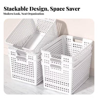Hanging Zer Basket Space Saving Chest Zer Basket Heavy-Duty Wire Storage Bin for Meal Planners, Bulk Shoppers, Garage, Basement, Cabinet