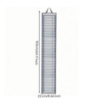 Sturdy Hanging Roll Organizer Cylindrical Slots Vertical Roll Storage Bag Oxford Cloth Vinyl Storage Organizer PVC