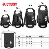 Two-Tone Waterproof Dry Bag for Outdoor Sports, Swimming, and Rafting - Thick PVC Wet/Dry Separation Backpack