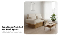 Armless Storage Couch Japanese design Sofa Minimalist Design Living Room Furniture for Apartment Dwellers, Small Homeowners, Den, Bedroom, Office