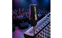 Portable Clamp-on Audio Pickup with Receiver Rechargeable Ultra High Frequency Wireless Audio Pickup Compact Electronics for Musicians, Buskers, Guitarists, Live Performance, Street Performing, Home Practice