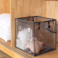 Foldable Mesh Laundry Hamper with Handles, Large Capacity Dirty Clothes Basket for Bathroom and Home