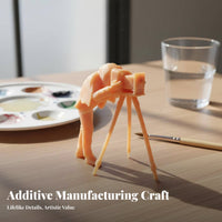 1:64 Scale Human Figurine Paintable 1:64 Scale People Figurine Unpainted Miniature Person DIY Painting for Hobbyists, Dioramas