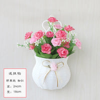 Creative Artificial Plant Wall Hanging Basket for Home and Balcony Decor