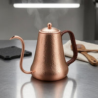 Gooseneck Coffee Pot Long Spout Copper Coffee Pot Domed Lid Kitchenware