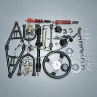 Front Axle Kit with Disc Brakes Upgrade Front Axle Assembly Kit Adjustable Hardware for Rough-Terrain Fabrication