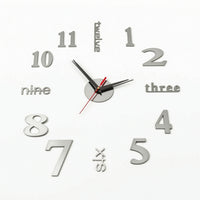 DIY Wall Clock Glow in the Dark Luminous Wall Clock Frameless 3D for Renters, Living Room, Bedroom