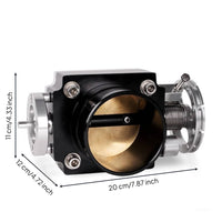 T6061 Aluminum 70mm Throttle Body Increase Airflow CNC Intake Throttle More Horsepower Automotive Component for Car Enthusiasts, Racers