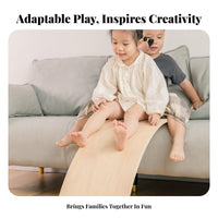 Curved Wooden Wobble Board Improves Coordination Curved Wooden Board Perceptual Training Hands-On Learning Inspired By