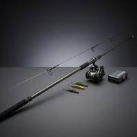 Insert Joint Carp Fishing Rod Oversized Line Guides Three-Piece Fishing Rod Slim Design Angling Equipment Black and Gray