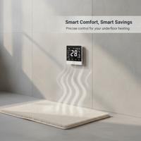 Smart WiFi Gas Boiler Thermostat with Touchscreen for Underfloor Heating, APP & Voice Control