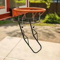 Basketball Rebounder Attachment Curved Basketball Return Attachment Jam-Unobstructed Long-Lasting for Driveway, Backyard