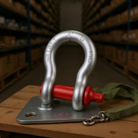 Galvanized Arch U-Type Heavy Duty Lifting Link, Nautical Rigging Connector, Commercial D-Shaped Lock, Multiple Options
