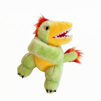 Dinosaur Wristband Fuzzy Wearable Plushy Toy Embroidered Eyes for Children, Kids