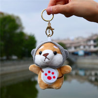Akita Shiba Inu Plush Keychain Car Backpack Charm