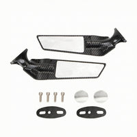 Streamlined Motorcycle Rearview Mirrors Sport Style Aerodynamic Motorcycle Mirrors Sporty Slim for Riders, Motorcycles