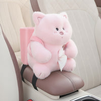 Car Tissue Box with Trash Can Multifunction Car Tissue Box and Trash Can Decorative Compact for Families, Road Trips