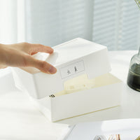 Cosmetic Storage Box with Lid, Dustproof Jewelry Organizer and Small Item Container