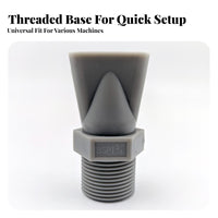 Duckbill Air Nozzle Dust Removal Flat Jet Nozzle Wide Coverage Pneumatic Accessory for Parts Dehydrating, Workshop
