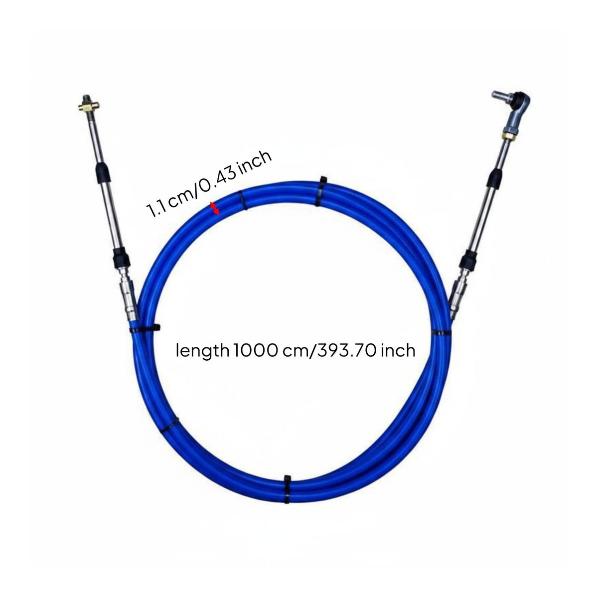 Boat Lever Throttle Shifter Flexible Shaft Twin Lever Throttle Control Boat Gear Cable