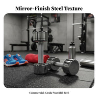 Highluster Finish Fixed-Weight Dumbbell Compact Design Fitness Equipment Long-Lasting Construction Strength Training Tool Portable for Beginners, Seniors, Home Gym, Muscle Toning, Bodybuilding, Physical Rehabilitation