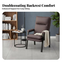 Modern Design Padded Leisure Chair Ergonomic Design Armchair Long-Lasting Frame Living Room Seating Wear-Resistant for Homeowners, Interior Decorators, Home Office, Lounge Area, Bedroom, Reading Corner