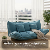 Japanese design Adjustable Floor Chair transformable Design Adjustable Folding Lounger Space-Saving Sofa Bed Multi-Positional for Apartment Dwellers, Young Adults, Balcony, Bedroom, Living Room, Small Spaces