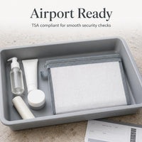 Transparent Mesh Travel Cosmetic Bag Set Portable Large Capacity Toiletry Organizer for Lipstick and Makeup
