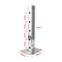 Top Wind Square Tube Heavy Duty Trailer Jack 7000lbs Lift Support Stand for Boat Caravan