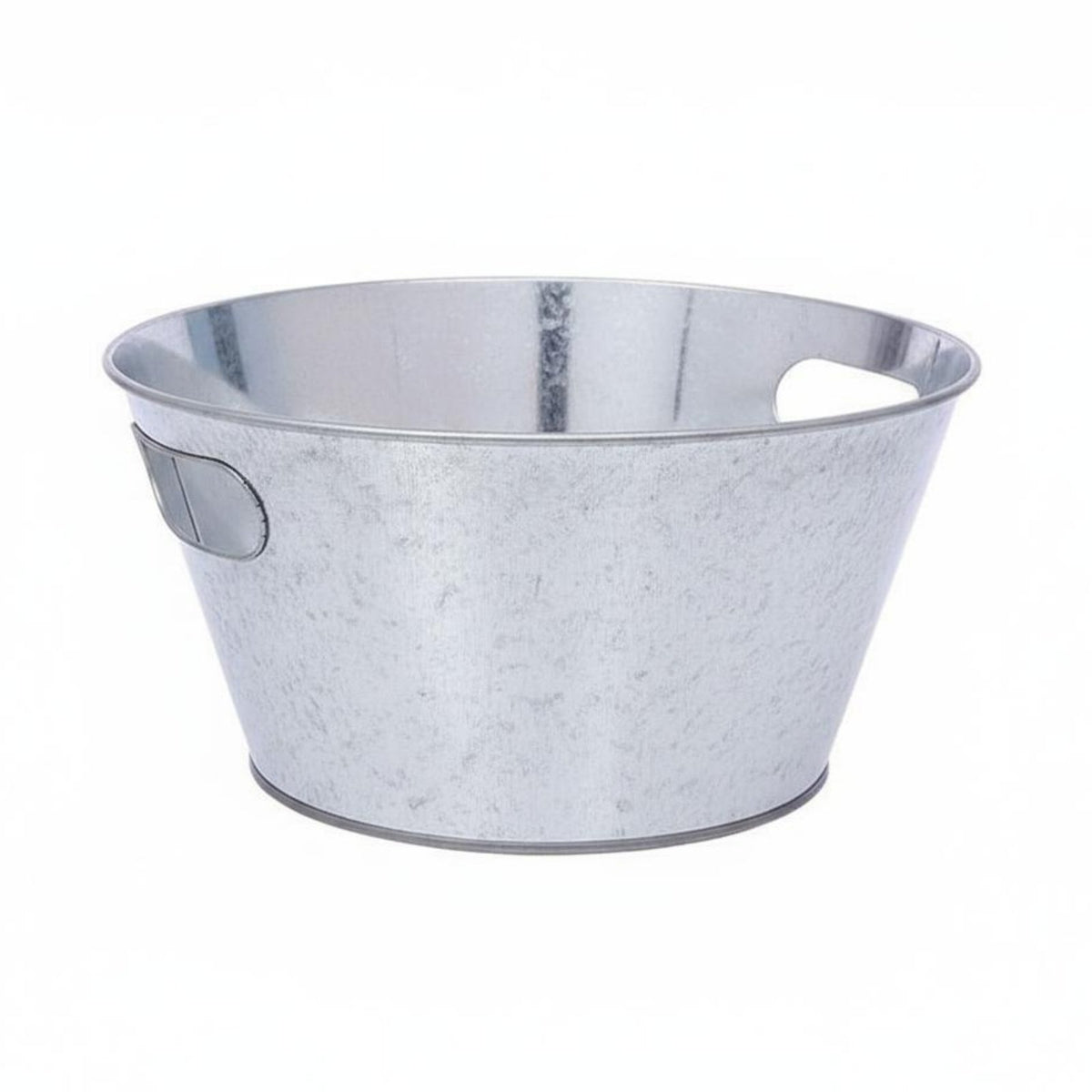 Galvanized Ice Bucket Portable Galvanized Drink Tub Rust-Resistant Metal Beverage Tub with Handles for Outdoor, Events