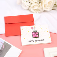 Creative Cartoon Birthday Card, Blank Large Greeting Card for Friends, Couples, Employees, DIY Personalized