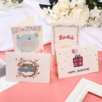 Creative Cartoon Birthday Card, Blank Large Greeting Card for Friends, Couples, Employees, DIY Personalized