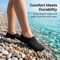 Water Shoes Quick Dry Anti-Slip Nylon, Dive Socks for Swimming Beach Kayaking, Snorkel Socks Barefoot Feel for Adults