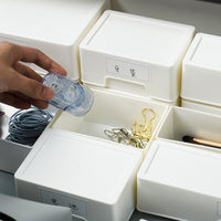 Cosmetic Storage Box with Lid, Dustproof Jewelry Organizer and Small Item Container